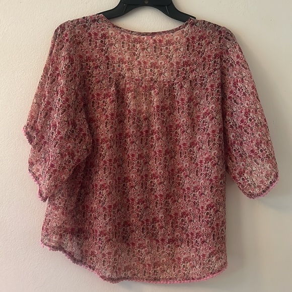 Transparent printed blouse - Picture 4 of 6